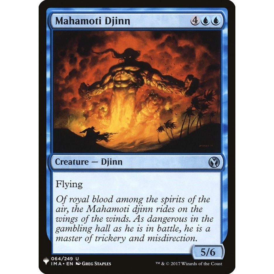 Image for Mahamoti Djinn (64) (LIST) - Magic: The Gathering