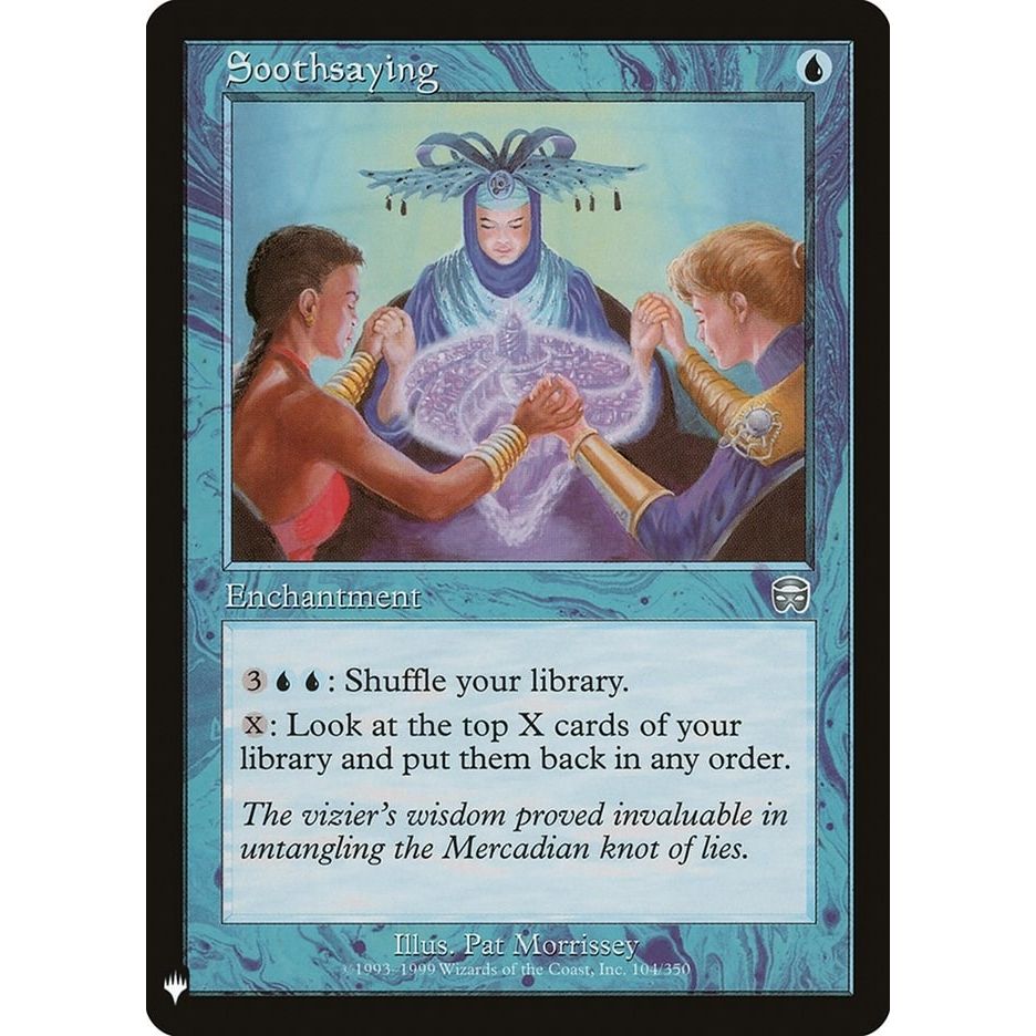 Image for Soothsaying (104) (LIST) - Magic: The Gathering