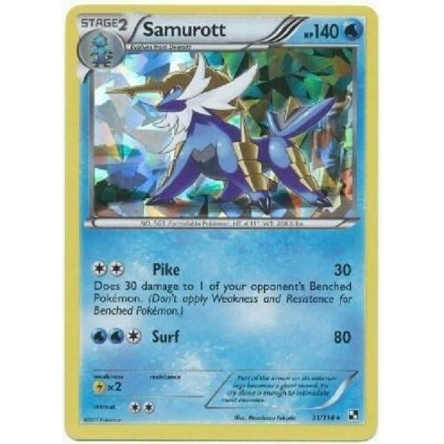 Image for Samurott - 31/114 (Cracked Ice Holo) (031/114) (PR) - Pokemon