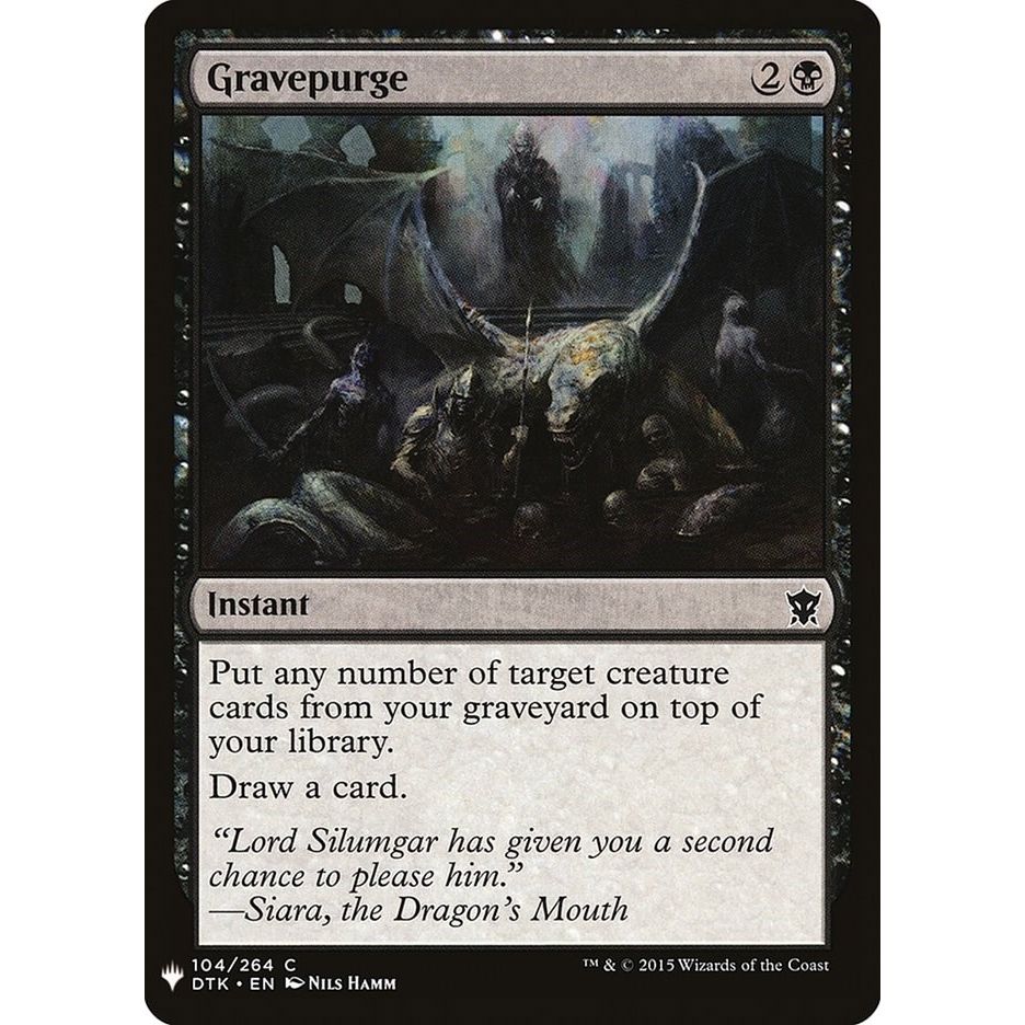 Image for Gravepurge (104) (LIST) - Magic: The Gathering