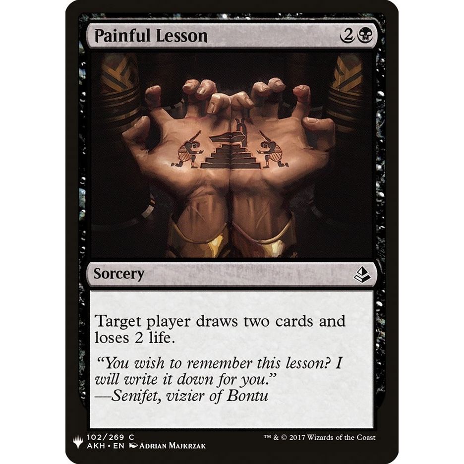 Image for Painful Lesson (AKH) (102) (LIST) - Magic: The Gathering