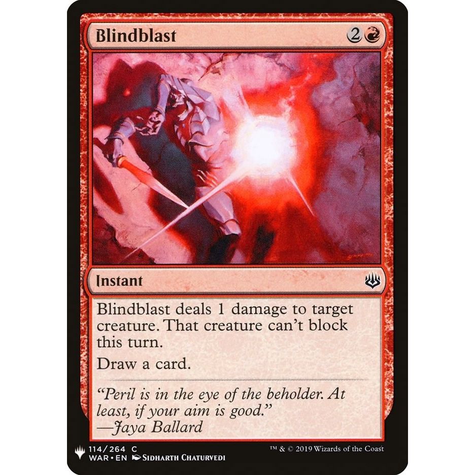 Image for Blindblast (114) (LIST) - Magic: The Gathering