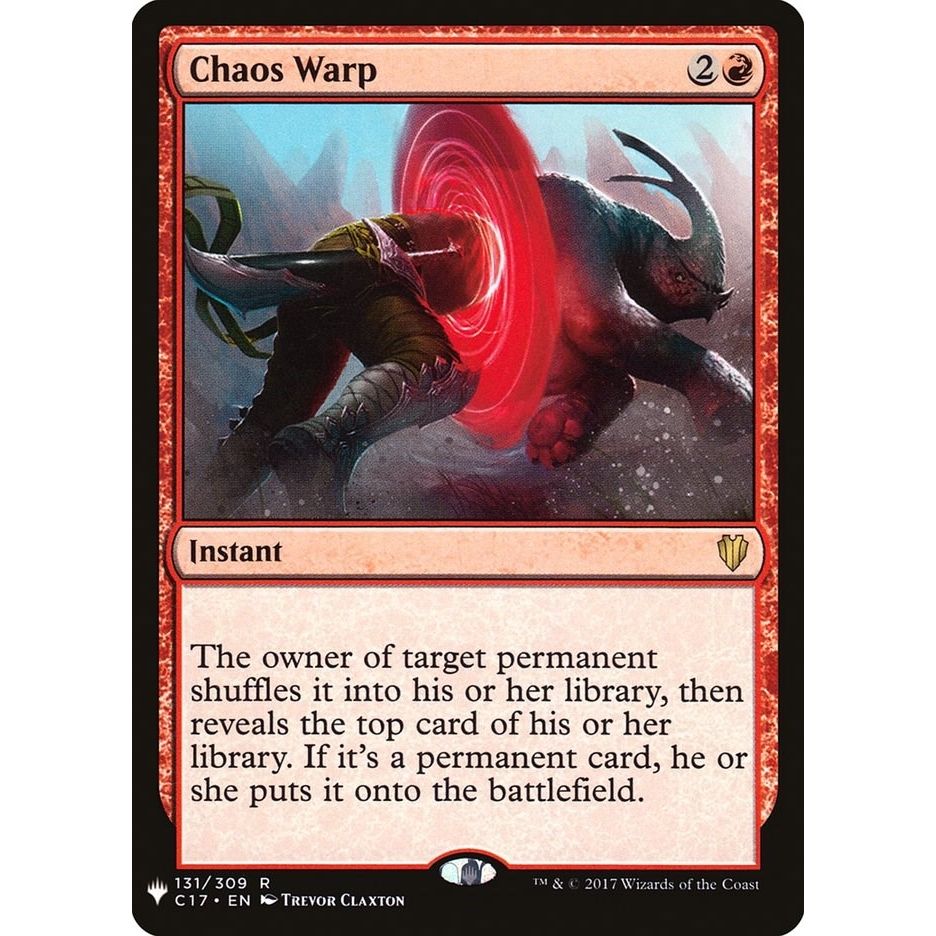 Image for Chaos Warp (C17) (131/309) (LIST) - Magic: The Gathering