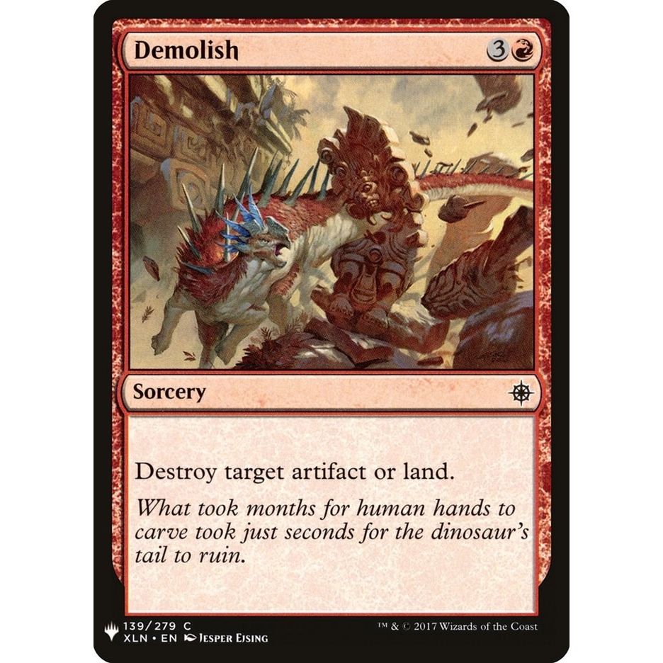 Image for Demolish (139) (LIST) - Magic: The Gathering