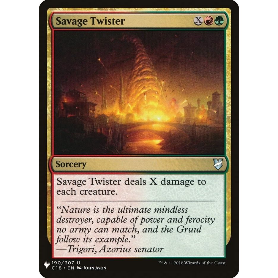 Image for Savage Twister (190) (LIST) - Magic: The Gathering