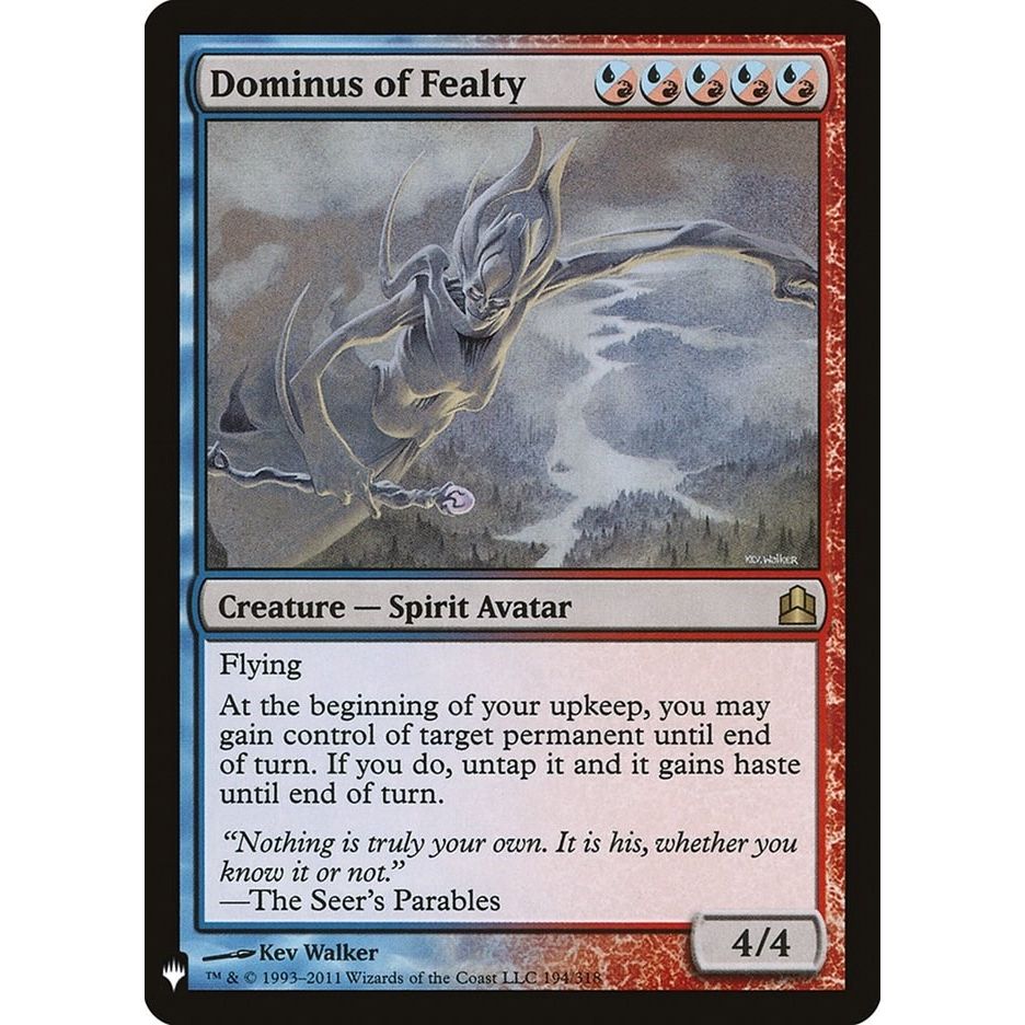 Image for Dominus of Fealty (194) (LIST) - Magic: The Gathering