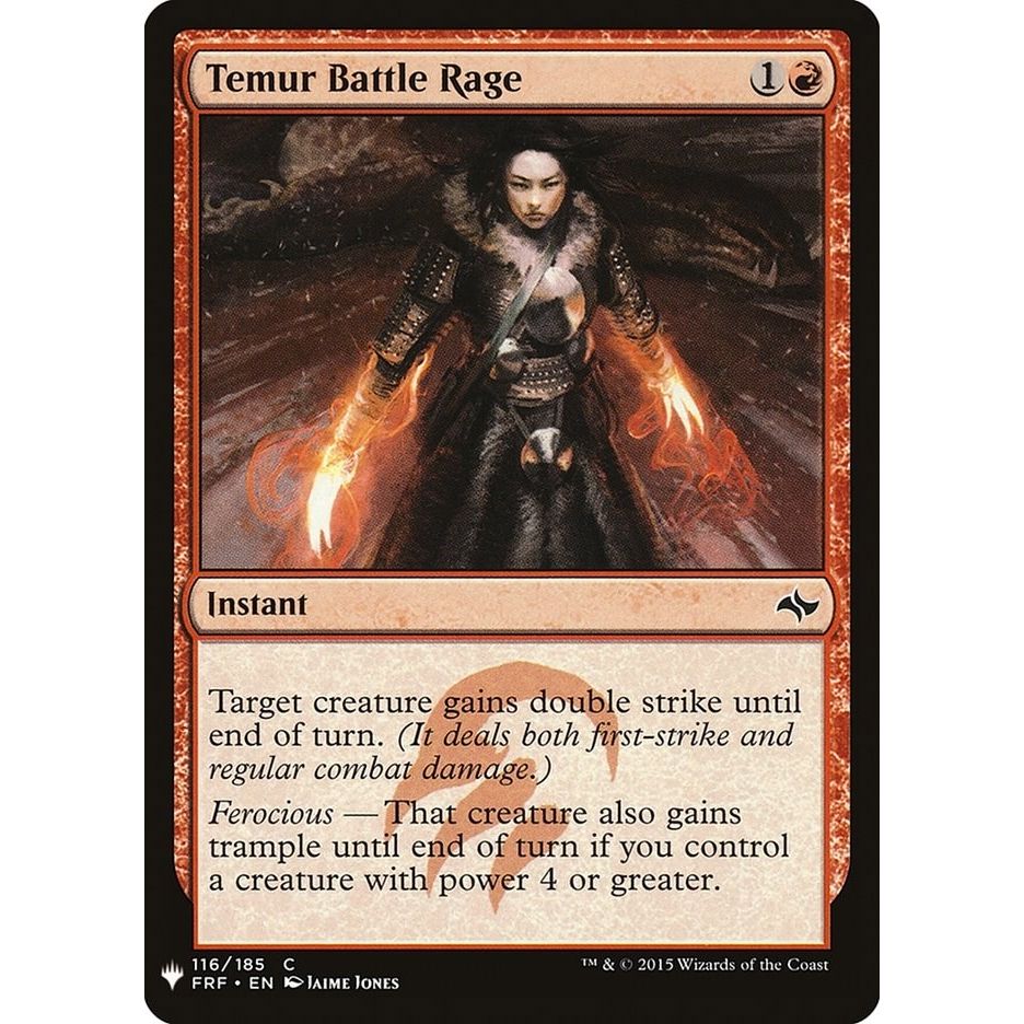 Image for Temur Battle Rage (FRF) (116) (LIST) - Magic: The Gathering