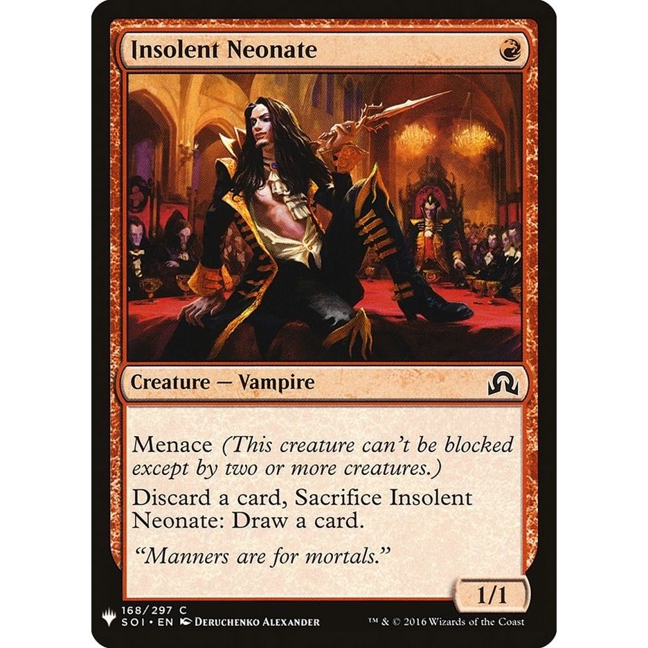 Image for Insolent Neonate (168) (LIST) - Magic: The Gathering