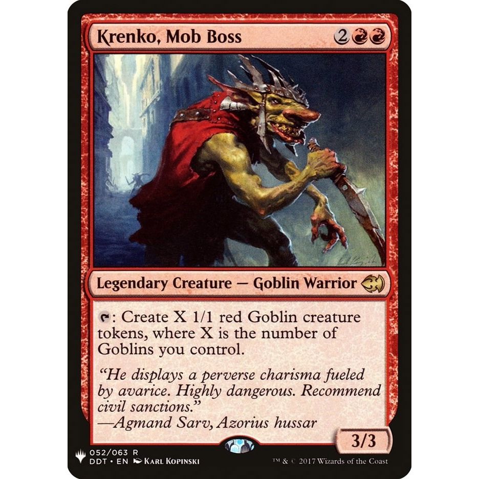 Image for Krenko, Mob Boss (52) (LIST) - Magic: The Gathering