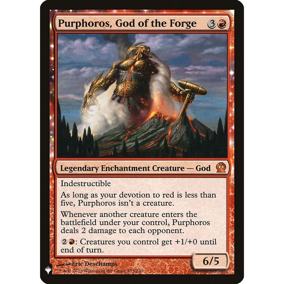 Image for Purphoros, God of the Forge (135) (LIST) - Magic: The Gathering