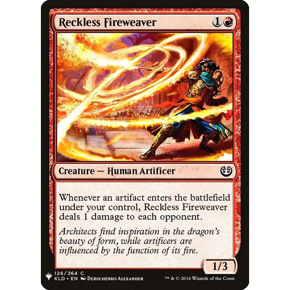 Image for Reckless Fireweaver (126) (LIST) - Magic: The Gathering