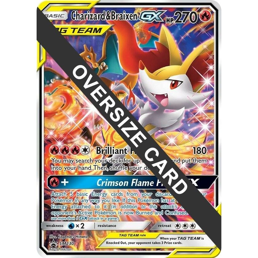 Image for Charizard & Braixen GX - SM230 (SM Black Star Promo) (SM230) (PR) - Pokemon