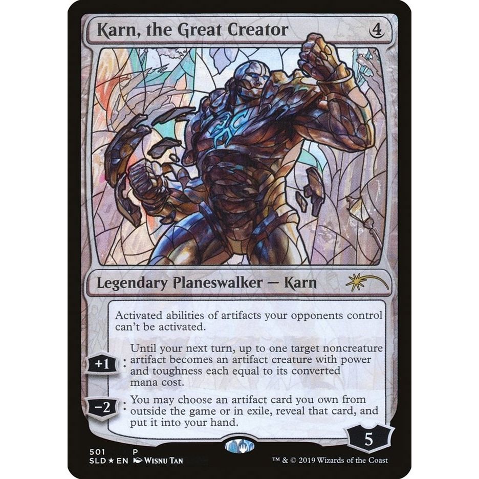 Image for Karn, the Great Creator (Stained Glass) (501) (SLD) - Magic: The Gathering