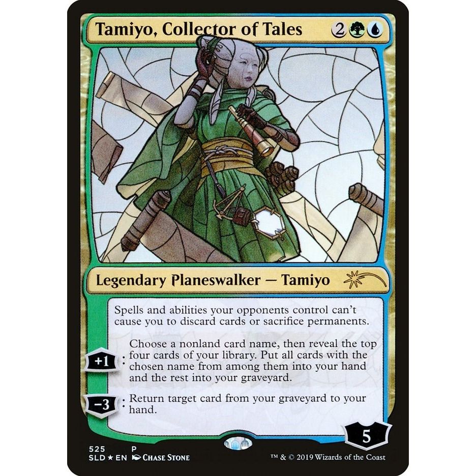 Image for Tamiyo, Collector of Tales (Stained Glass) (525) (SLD) - Magic: The Gathering