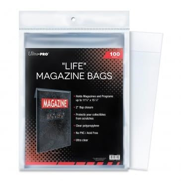 Image for Magazine Bags - 'Life' Magazine Bags (100-Pack) - Collectible Storage