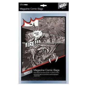 Image for Magazine Bags - 8-3/4" x 11" (100-Pack) - Collectible Storage