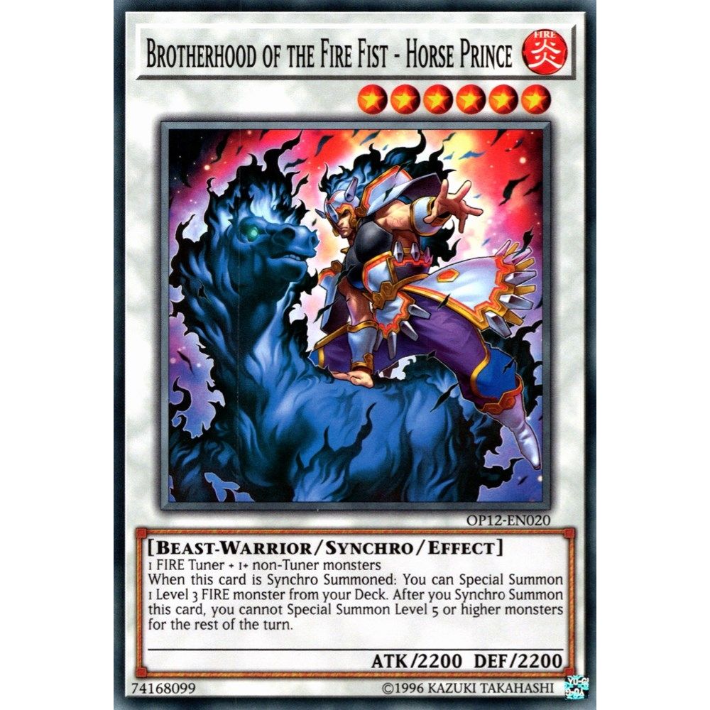 Image for Brotherhood of the Fire Fist - Horse Prince (OP12-EN020) (OP12) - YuGiOh