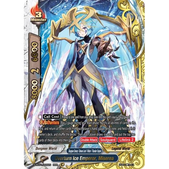 Image for Overturn Ice Emperor, Miserea (S-RC01/005EN) (S-RC01) - Future Card BuddyFight