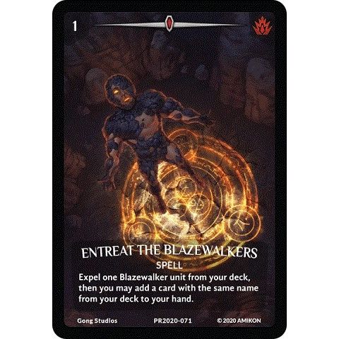 Image for Entreat the Blazewalkers (Full Art) (PR2020-071) (PR) - Argent Saga TCG