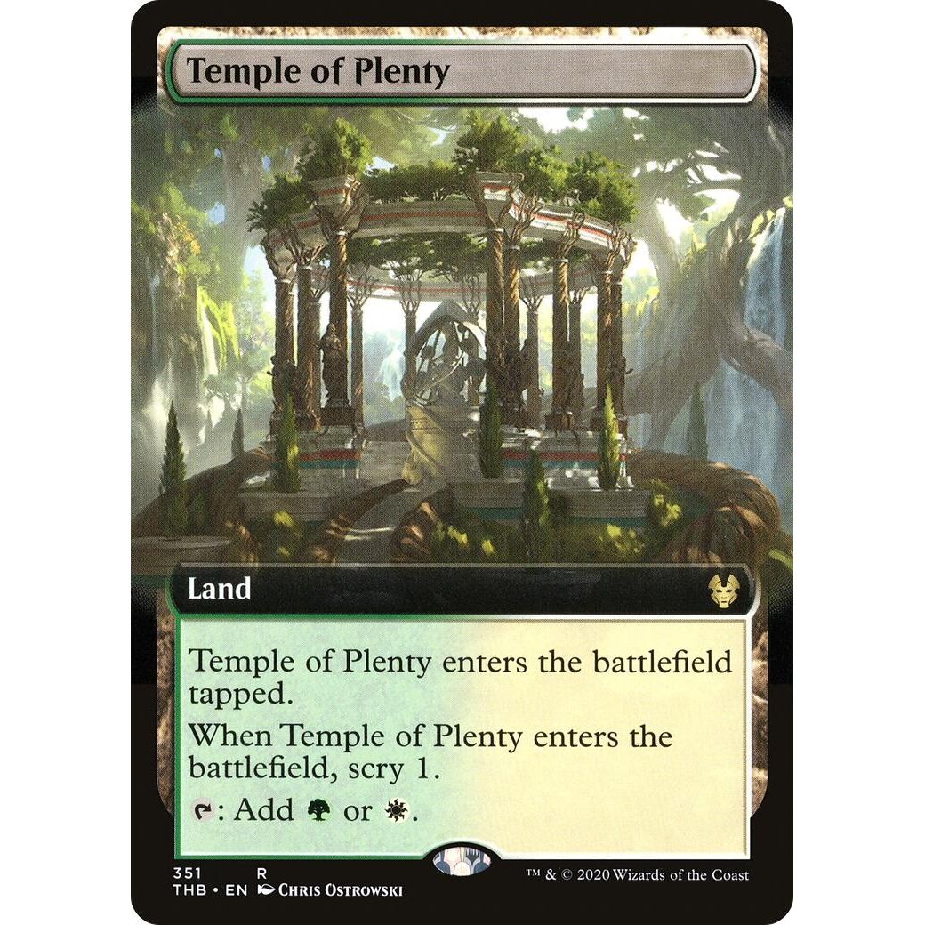 Image for Temple of Plenty (Extended Art) (351) (THB) - Magic: The Gathering