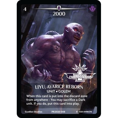 Image for Liyu, Avarice Reborn (Full Art) (Argent Saga Championship - Stamped) (PR2020-058) (PR) - Argent Saga TCG