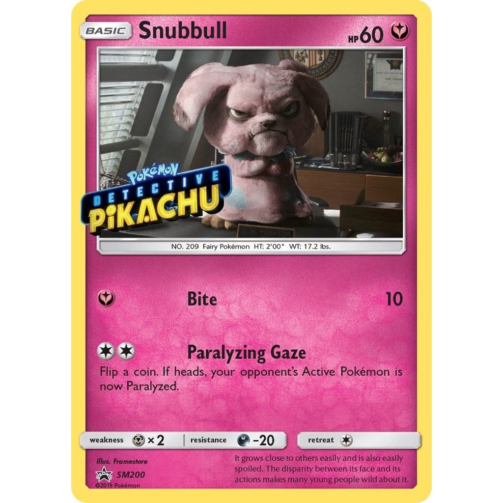 Image for Snubbull - SM200 (Detective Pikachu Stamped) (SM200) (SMP) - Pokemon