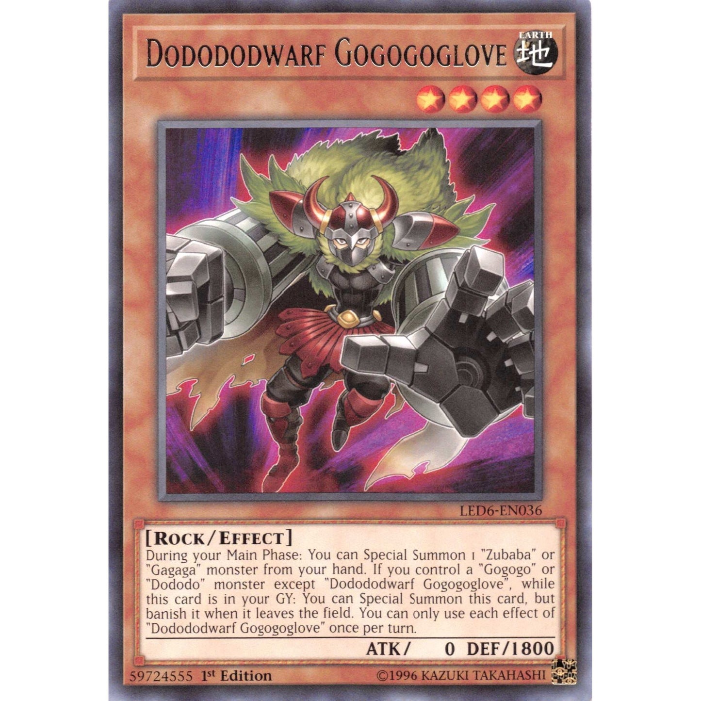 Image for Dodododwarf Gogogoglove (LED6-EN036) (LED6) - YuGiOh