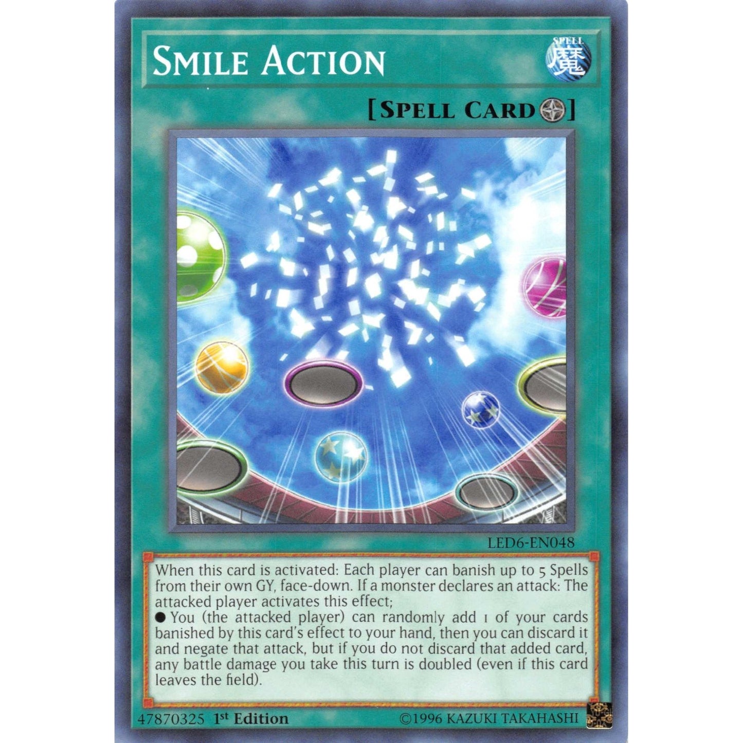 Image for Smile Action (LED6-EN048) (LED6) - YuGiOh