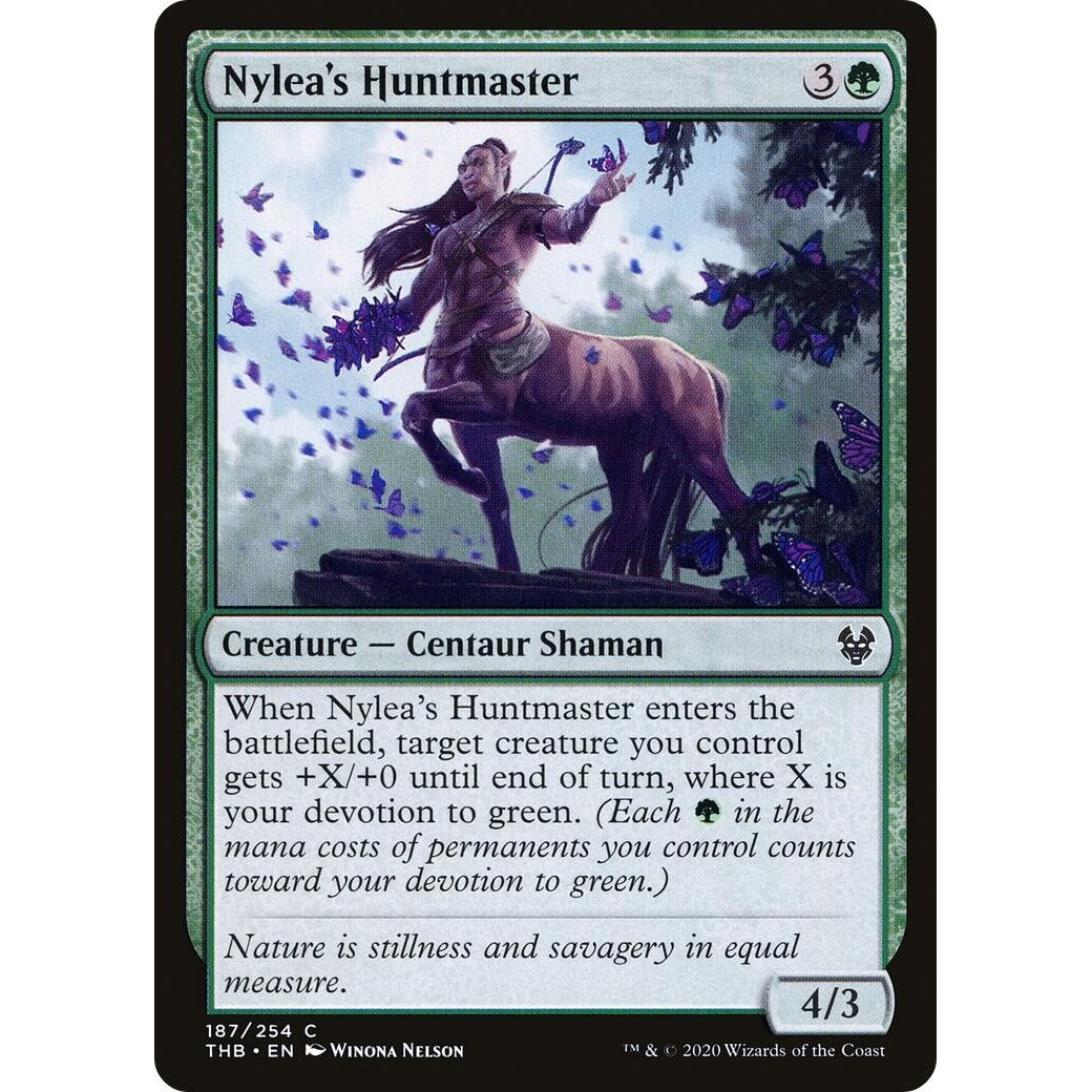 Image for Nylea's Huntmaster (187) (THB) - Magic: The Gathering
