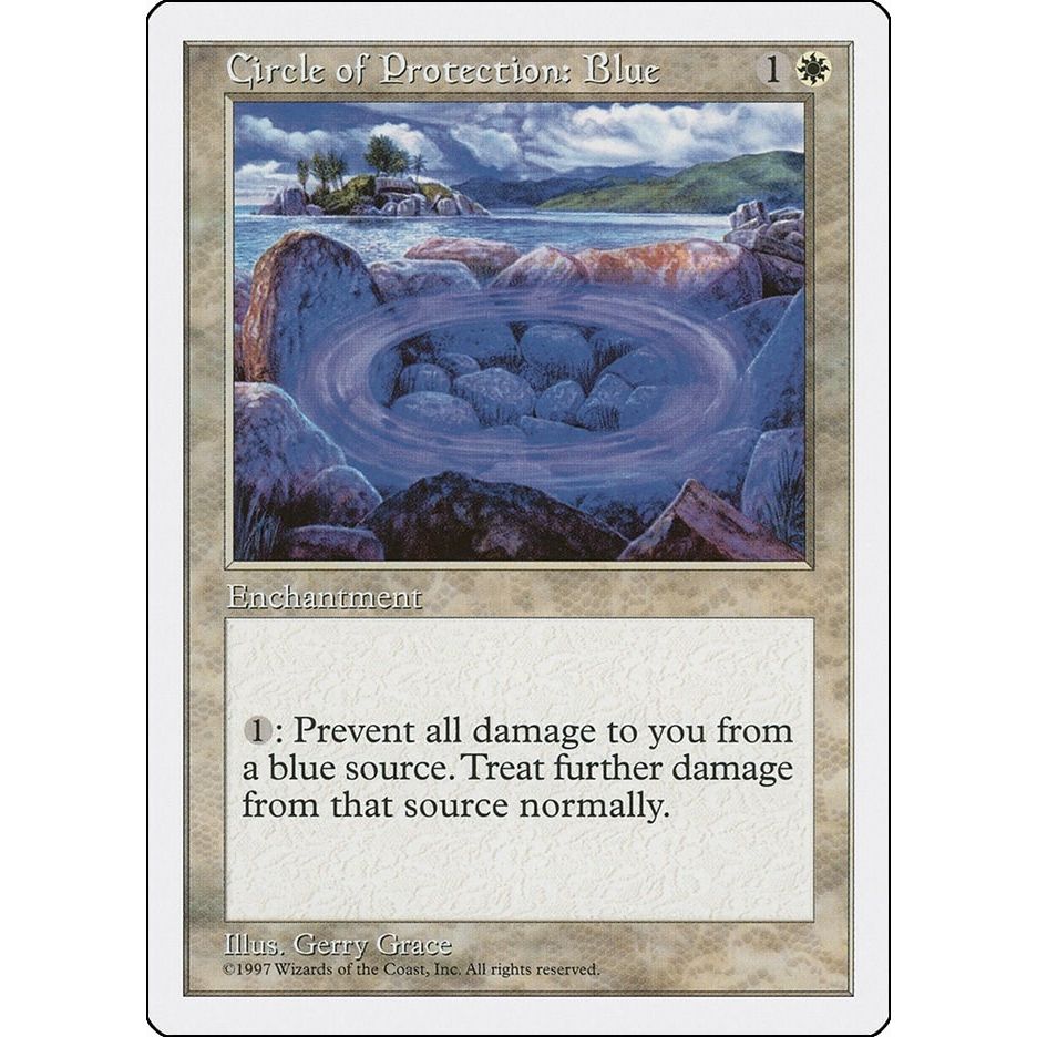 Image for Circle of Protection: Blue (5ED) - Magic: The Gathering
