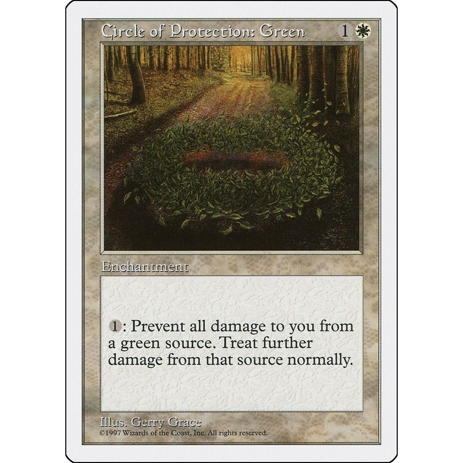 Image for Circle of Protection: Green (5ED) - Magic: The Gathering