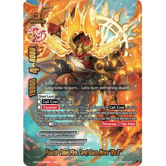 Image for Fourth Omni Fire Lord, Burn Nova "Re:B" (S-BT07/0006EN) (S-BT07) - Future Card BuddyFight