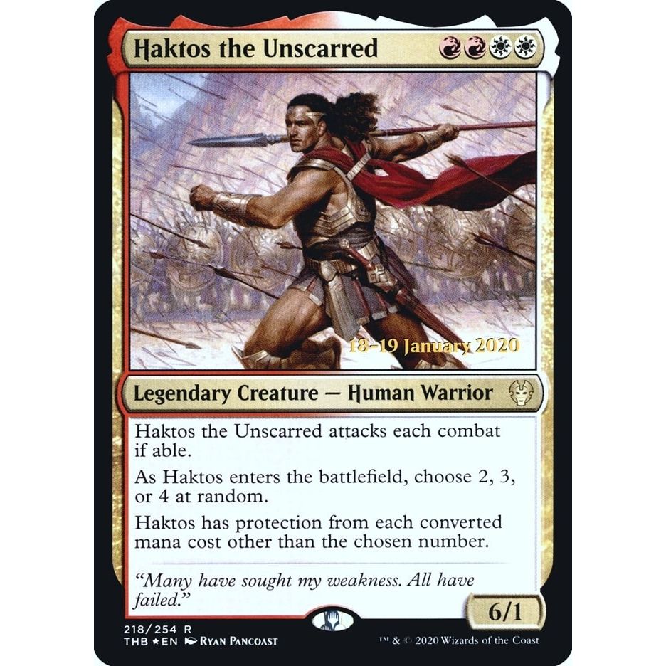 Image for Haktos the Unscarred (218) (PRE) - Magic: The Gathering