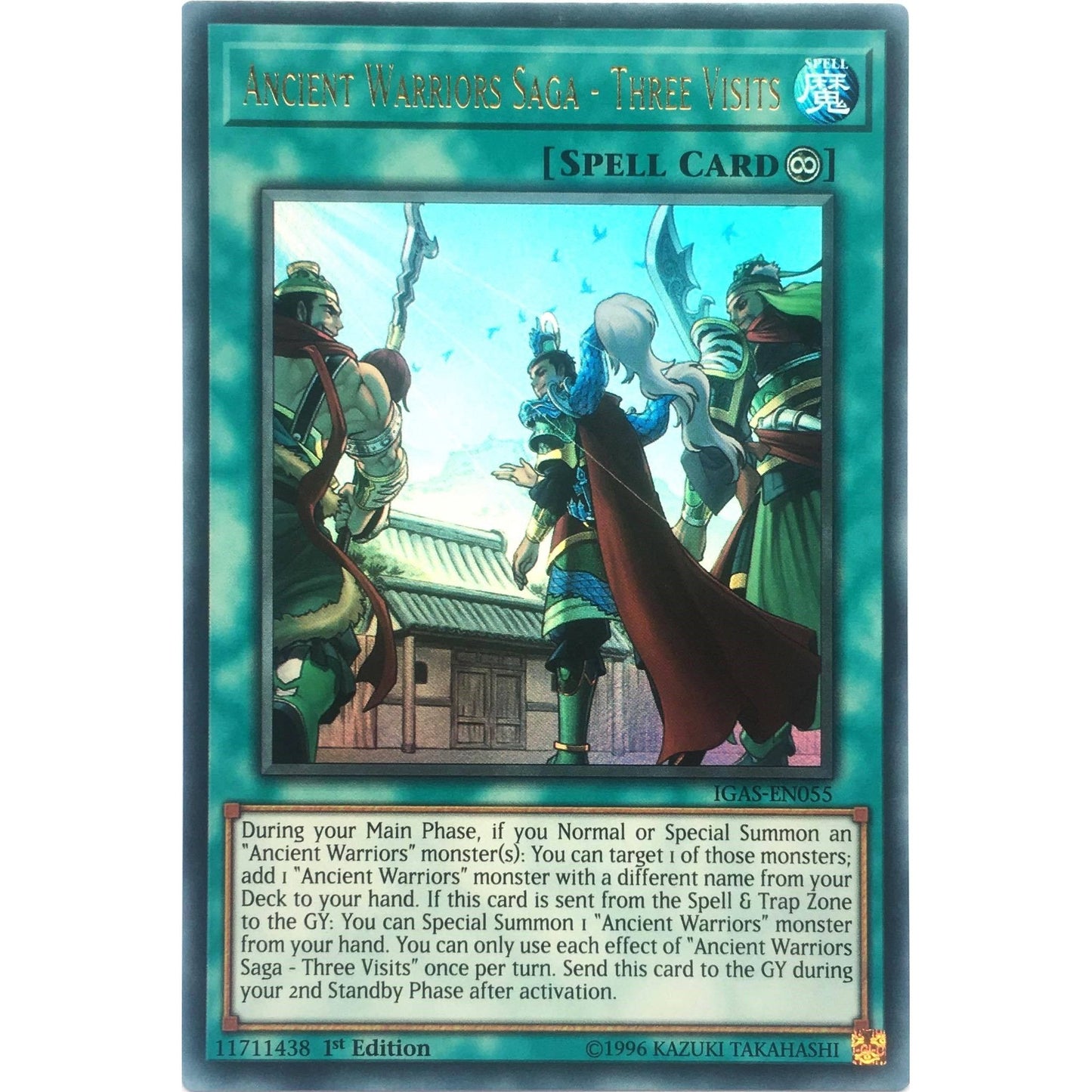 Image for Ancient Warriors Saga - Three Visits (IGAS-EN055) (IGAS) - YuGiOh