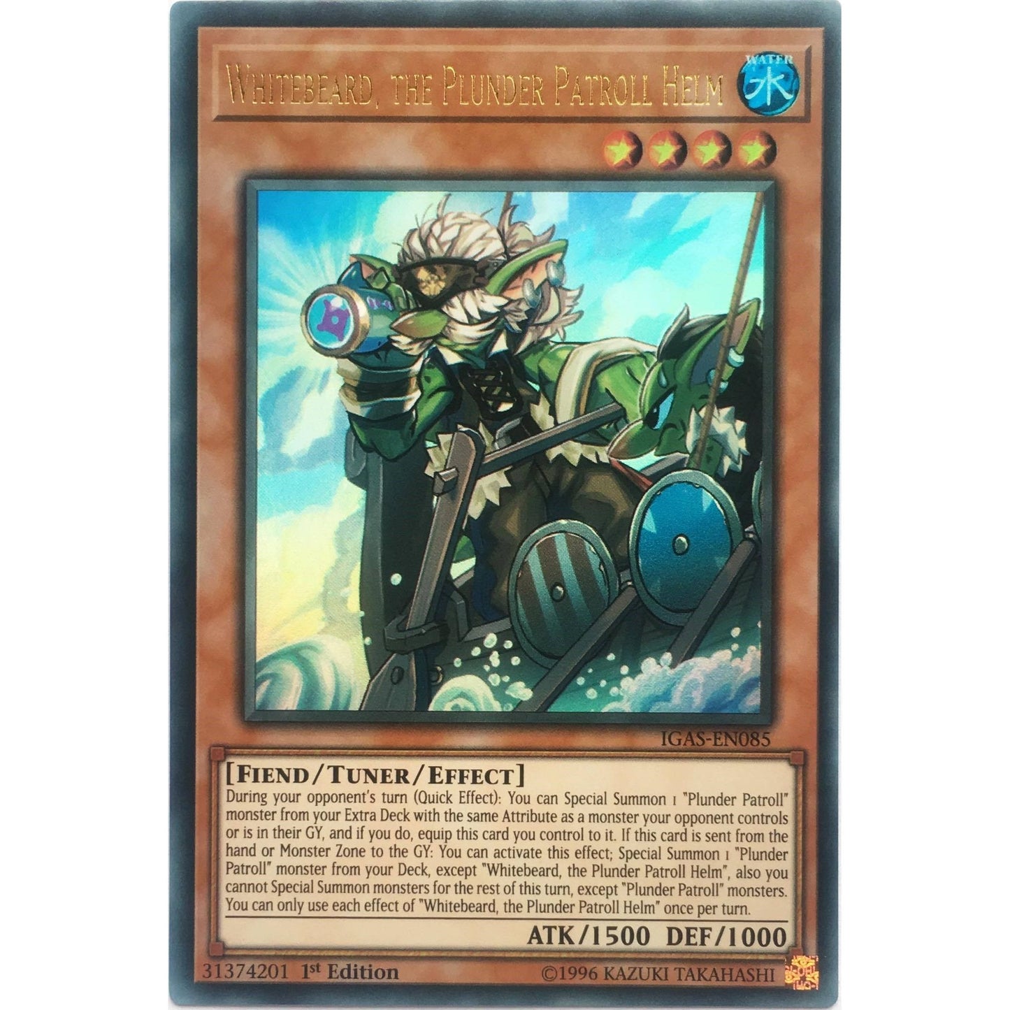 Image for Whitebeard, the Plunder Patroll Helm (IGAS-EN085) (IGAS) - YuGiOh