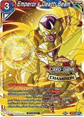 Image for Emperor's Death Beam (Regional Championship 2020) (BT9-109) (TPR) - Dragon Ball Super: Masters
