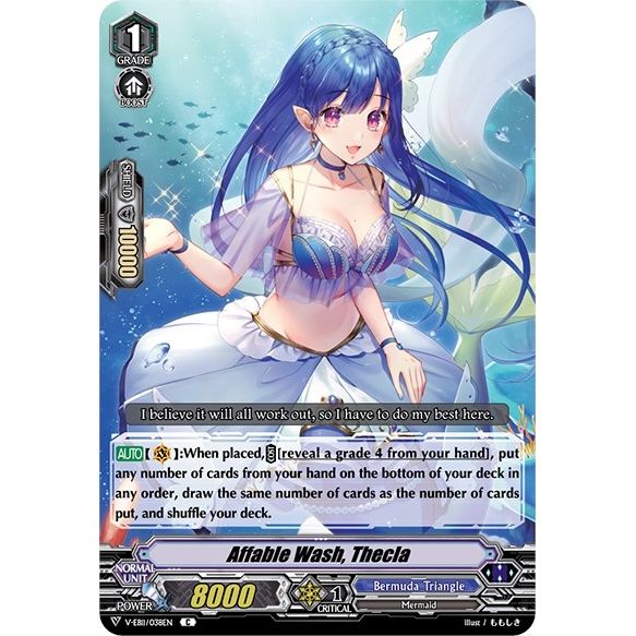Image for Affable Wash, Thecla (V-EB11/038EN) (V-EB11) - Cardfight Vanguard