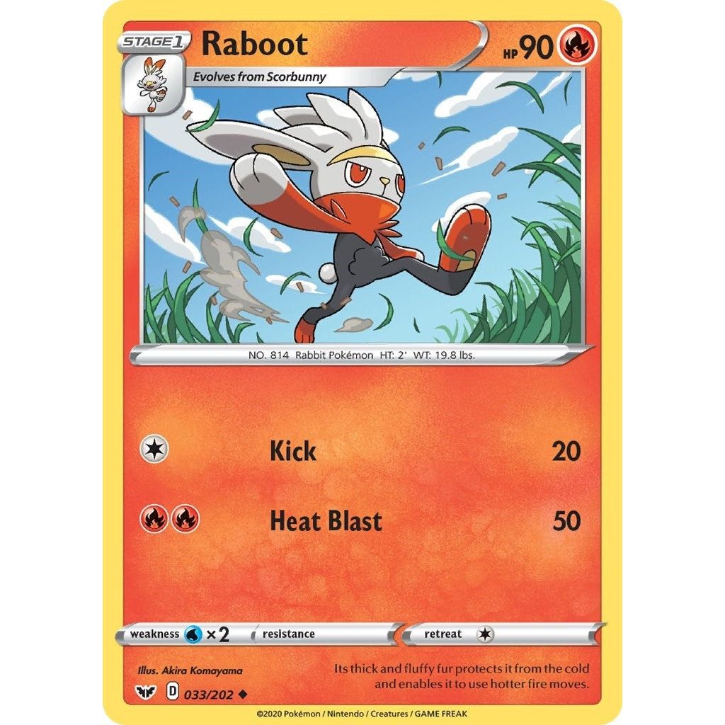 Image for Raboot (033) (033/202) (SWSH01) - Pokemon