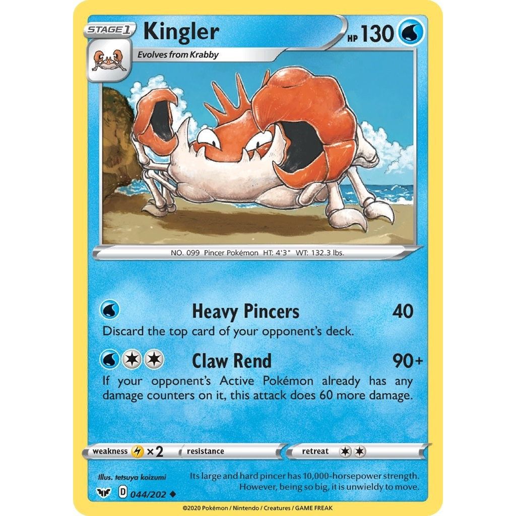 Image for Kingler (044/202) (SWSH01) - Pokemon