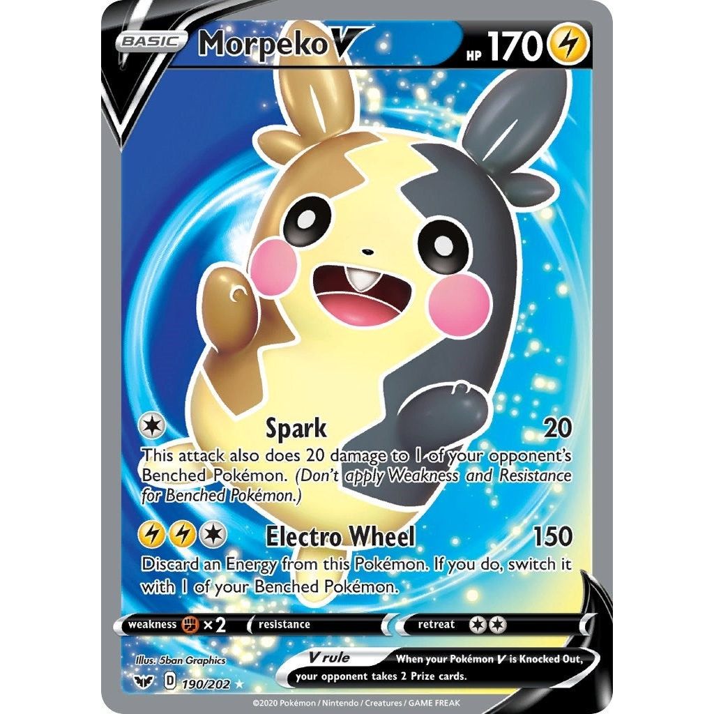 Image for Morpeko V (Full Art) (190/202) (SWSH01) - Pokemon