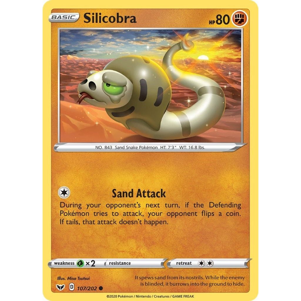Image for Silicobra (107) (107/202) (SWSH01) - Pokemon