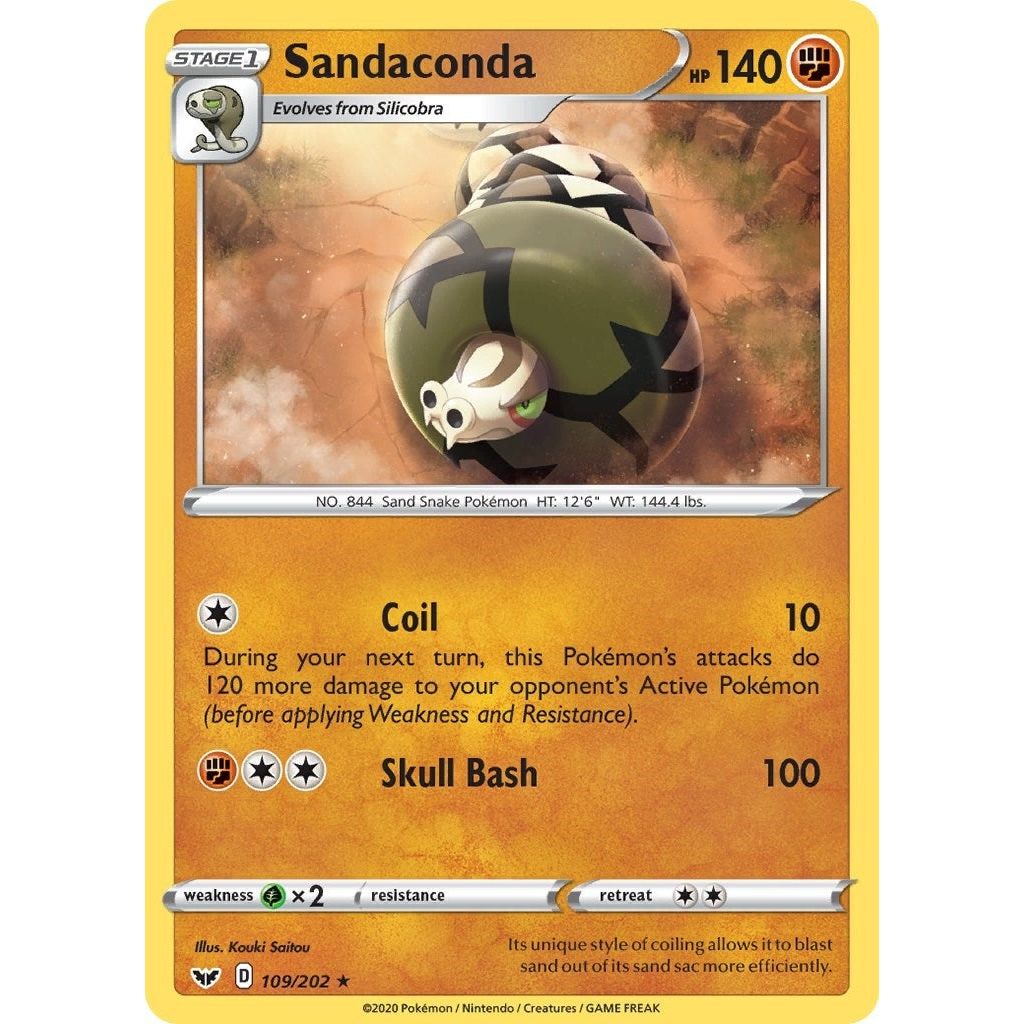 Image for Sandaconda (109) (109/202) (SWSH01) - Pokemon