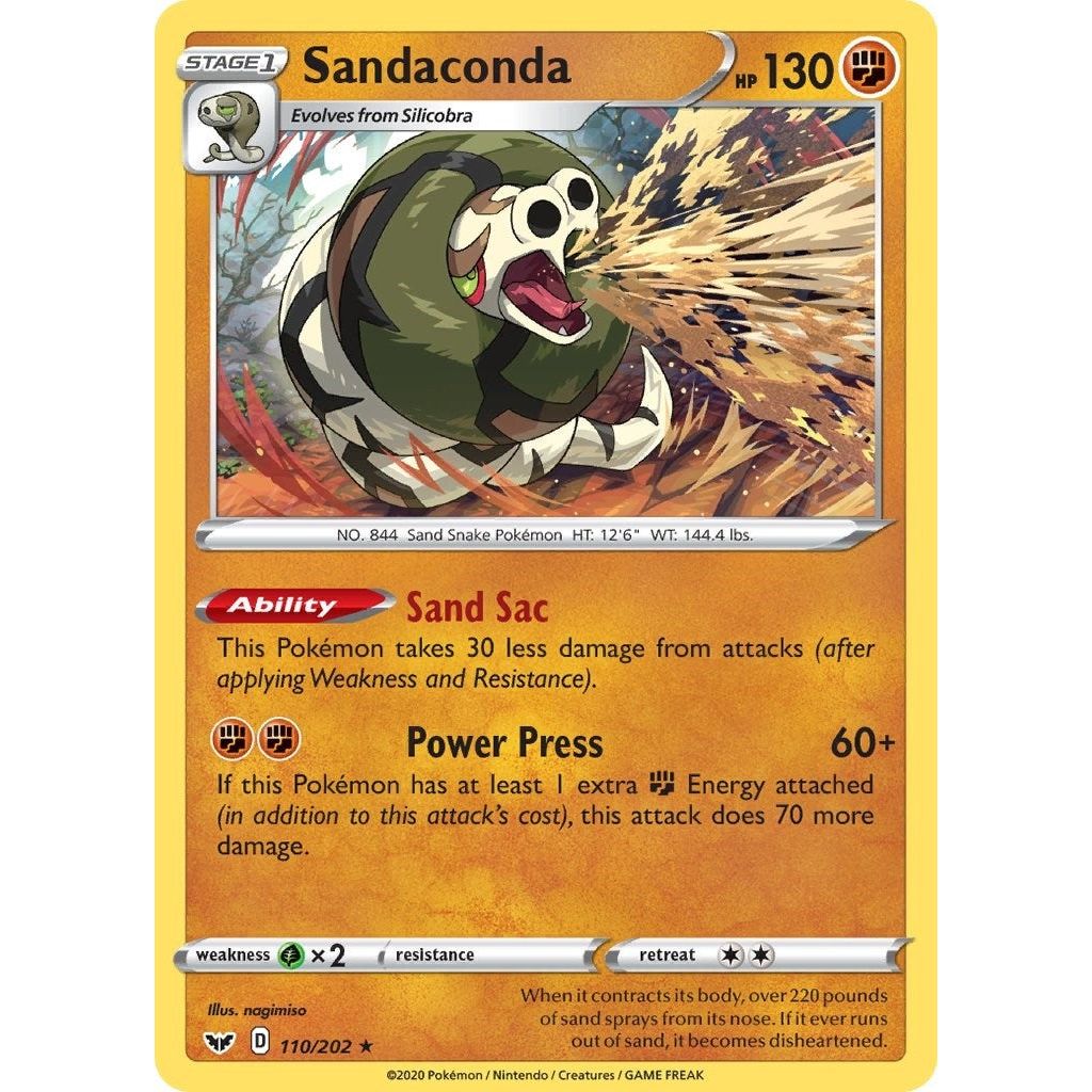 Image for Sandaconda (110) (110/202) (SWSH01) - Pokemon