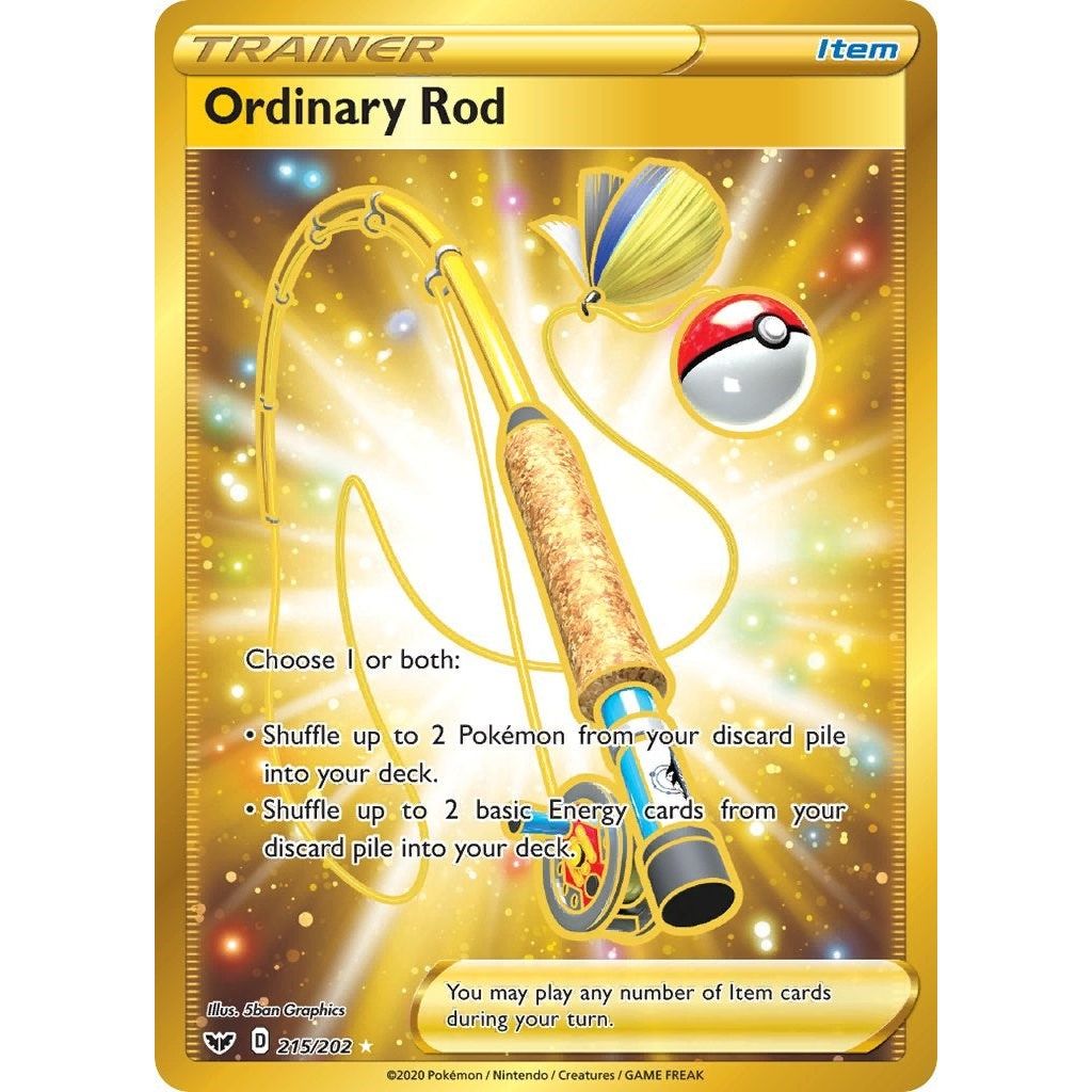 Image for Ordinary Rod (Secret) (215/202) (SWSH01) - Pokemon