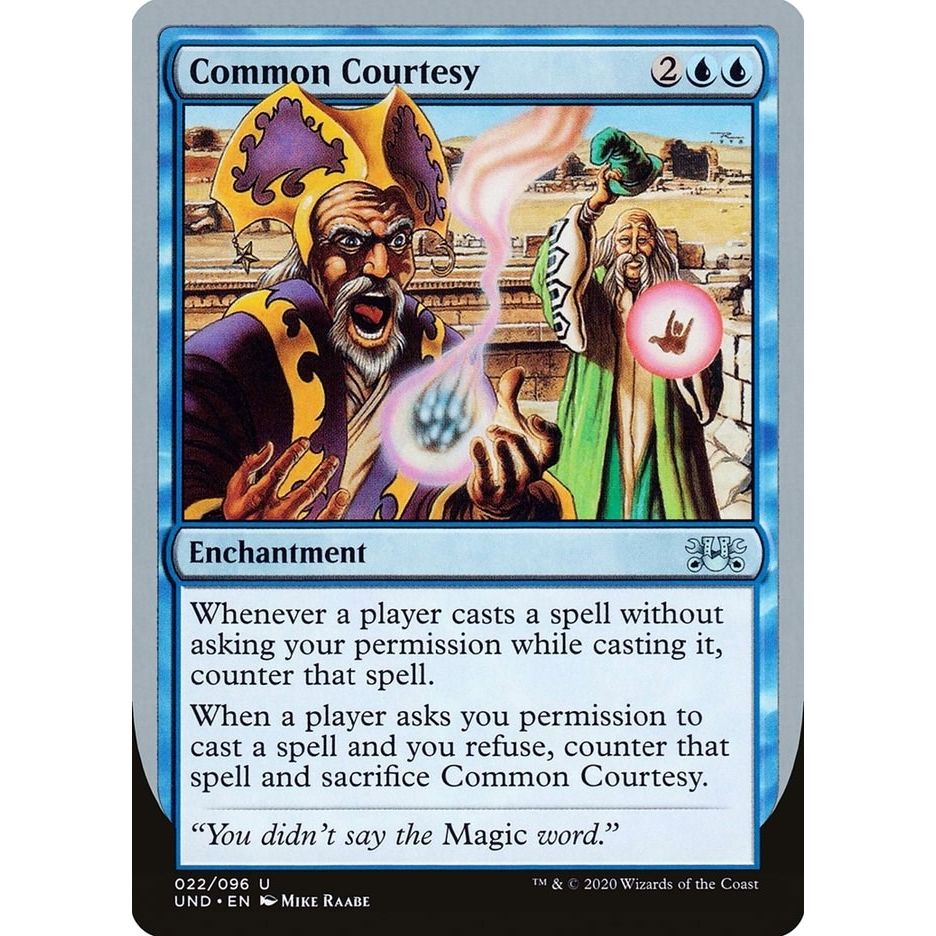 Image for Common Courtesy (22) (UND) - Magic: The Gathering