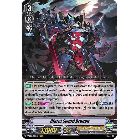 Image for Claret Sword Dragon (V-EB12/001EN) (V-EB12) - Cardfight Vanguard