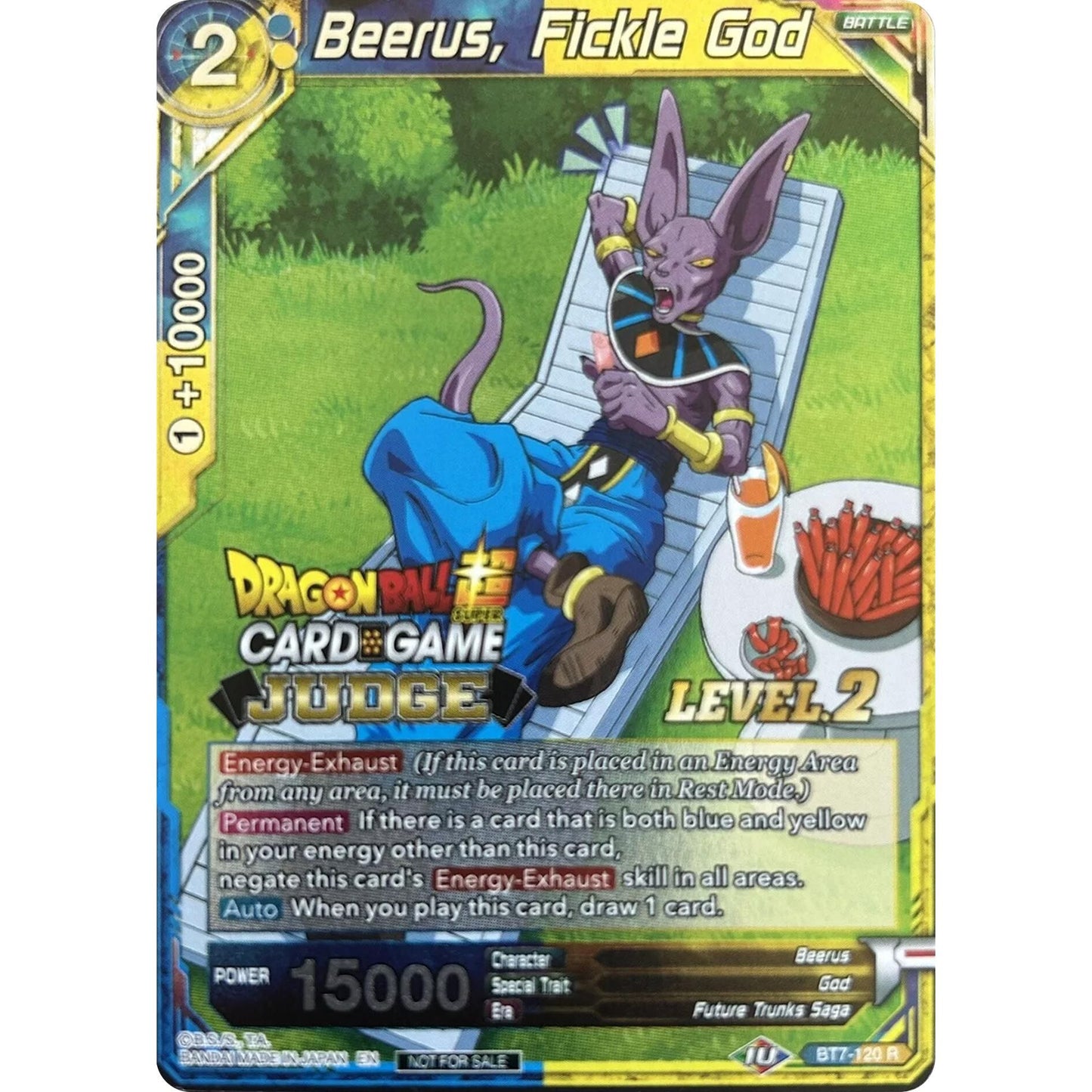 Image for Beerus, Fickle God (Level 2) (BT7-120) (JPR) - Dragon Ball Super: Masters
