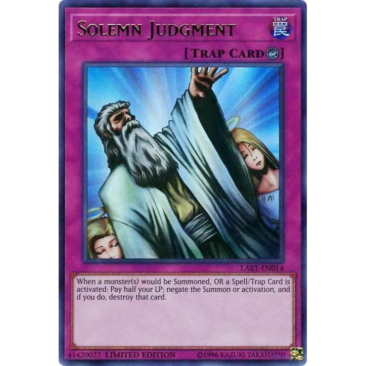 Image for Solemn Judgment (LART-EN014) (LART) - YuGiOh