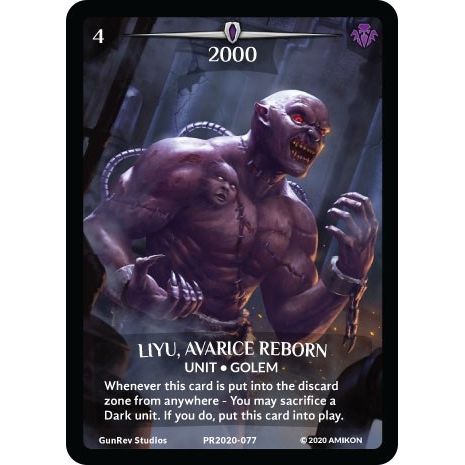 Image for Liyu, Avarice Reborn (PR2020-077) (PR) - Argent Saga TCG