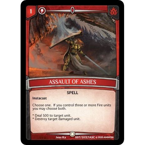 Image for Assault of Ashes (ASC-007) (ASC) - Argent Saga TCG